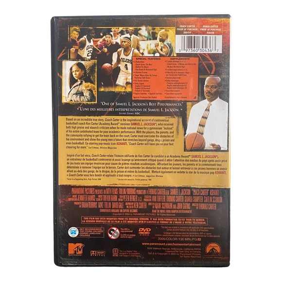Coach Carter DVD Movie 🎥 5/$15🎥 - Picture 2 of 3